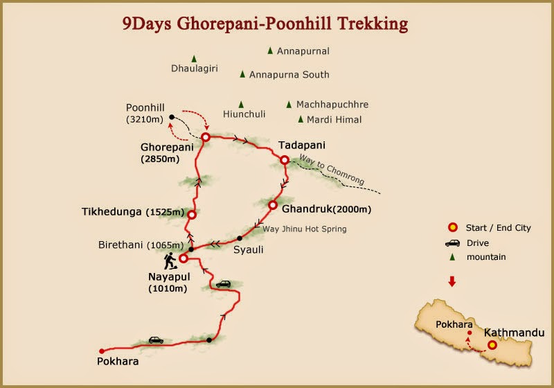 Ghorepani-Poon-hill-trekking-map